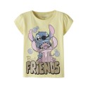 NAME IT MIni Fuba Stitch S/S Top - Lemonade