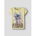 NAME IT MIni Fuba Stitch S/S Top - Lemonade