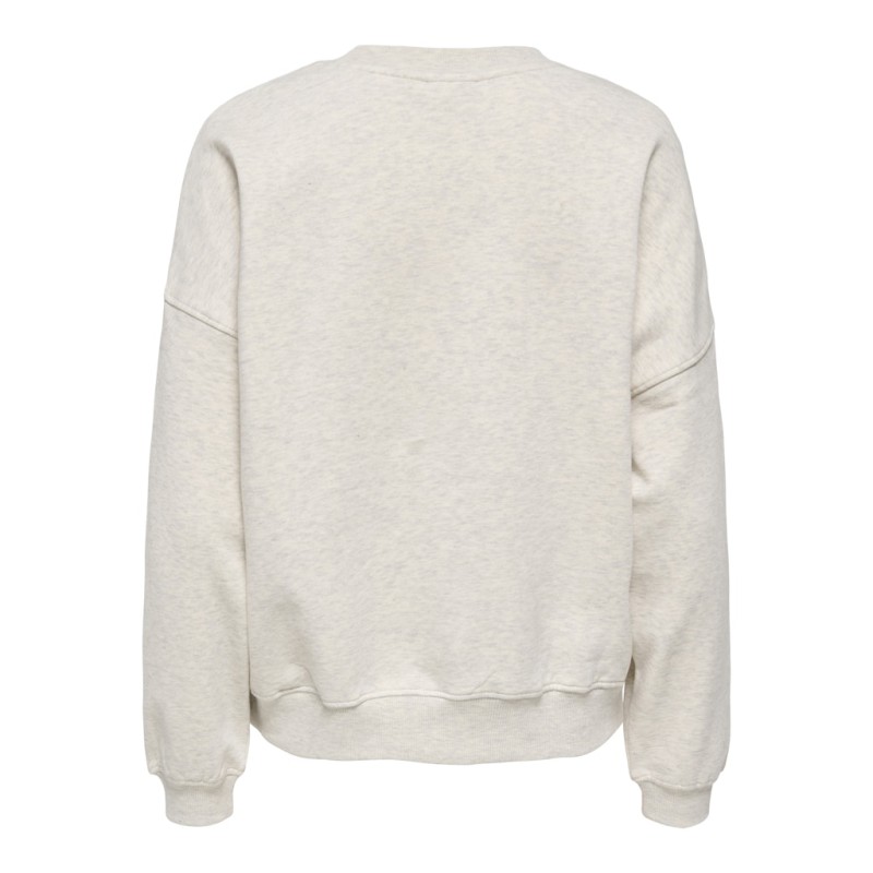JDY Mesa EMB Sweatshirt - Oatmeal