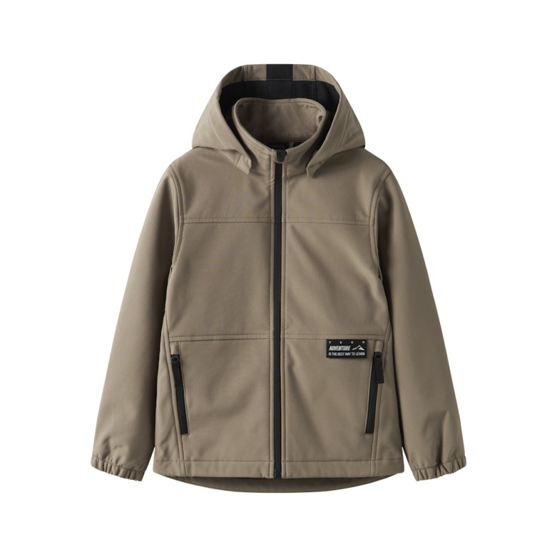 NAME IT Kids Alfa08 Softshell Jakke - Fossil