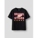 NAME IT Kids Ebbe Regular S/S T-shirt - Sort