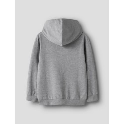 NAME IT Kids Fox Fortnite Hoodie - Grey Melange