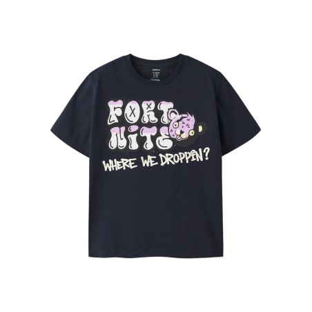 NAME IT Kids Frans Fortnite Regular T-shirt - Navy Blazer