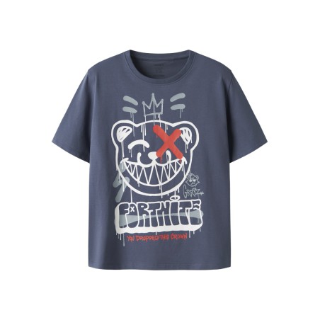 NAME IT Kids Frans Fortnite Regular T-shirt - Vintage Indigo