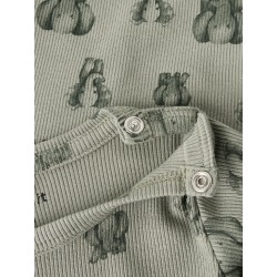 NAME IT Baby Dam X-slim L/S Bodystocking - Shadow