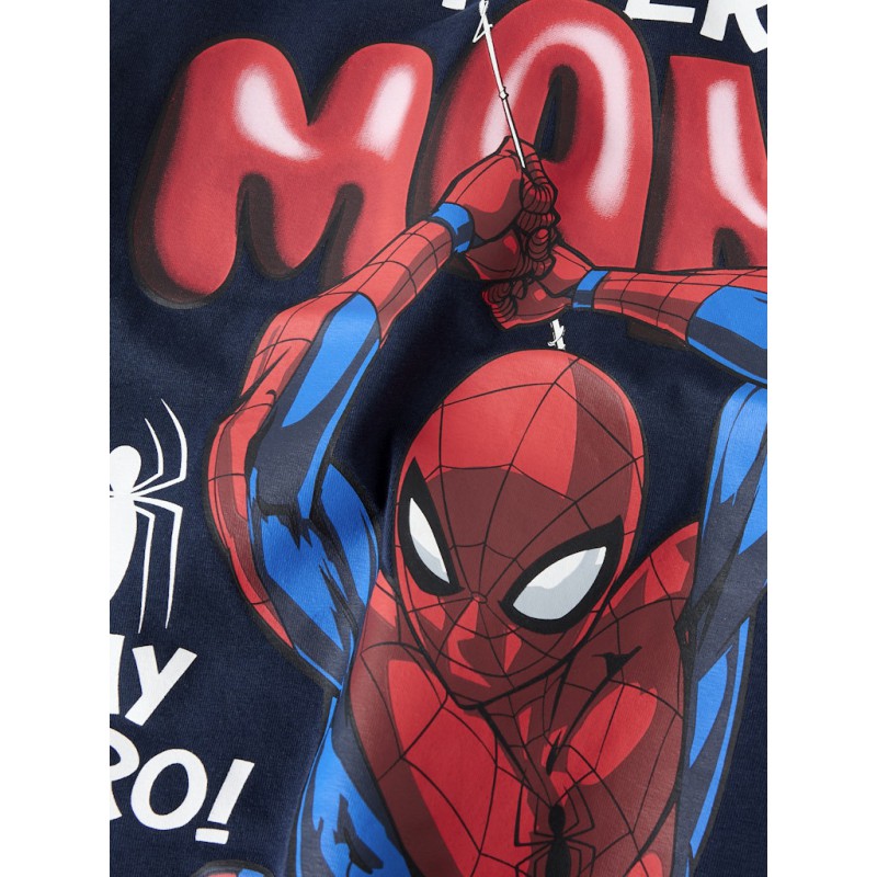 NAME IT Mini Marvin Spiderman Regular T-shirt - Navy Blazer