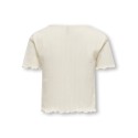 KIDS ONLY Carlotta S/S Top - Cloud Dancer