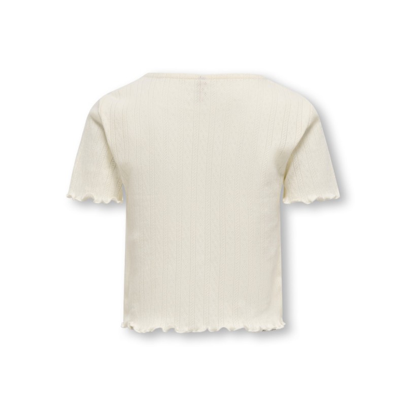 KIDS ONLY Carlotta S/S Top - Cloud Dancer