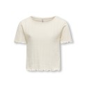 KIDS ONLY Carlotta S/S Top - Cloud Dancer