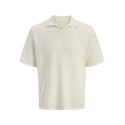 JACK & JONES Junior Tucket Split Hals Polo - Sea Salt