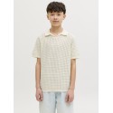 JACK & JONES Junior Tucket Split Hals Polo - Sea Salt