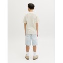 JACK & JONES Junior Tucket Split Hals Polo - Sea Salt