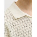 JACK & JONES Junior Tucket Split Hals Polo - Sea Salt