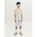 JACK & JONES Junior Tucket Split Hals Polo - Sea Salt