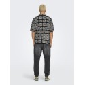 ONLY & SONS Bart Relaxed Strik Skjorte - Sort