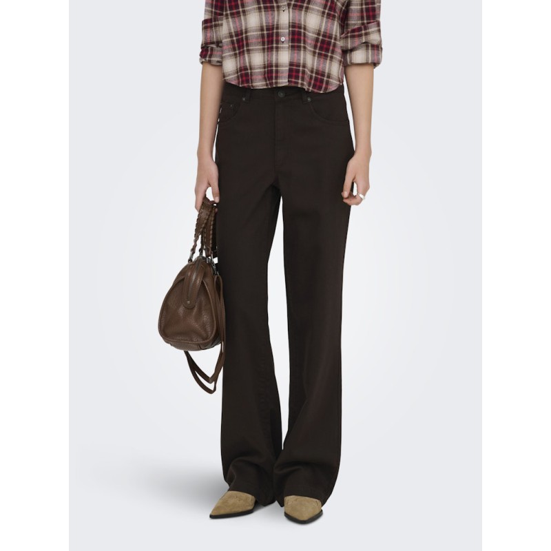 ONLY Juicy-Soft HW Brede Bukser - Black Coffee