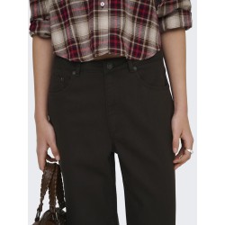 ONLY Juicy-Soft HW Brede Bukser - Black Coffee