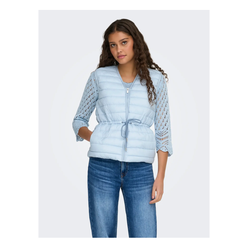 JDY Renee Quiltet Vest - Cashmere Blue