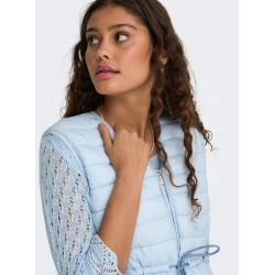 JDY Renee Quiltet Vest - Cashmere Blue