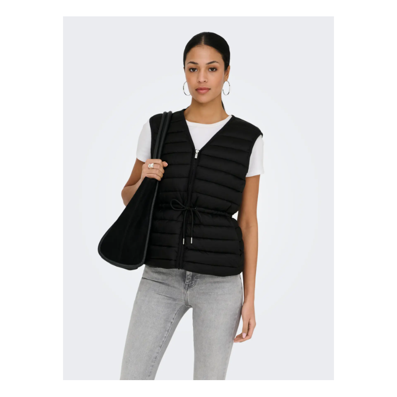 JDY Renee Quiltet Vest - Sort