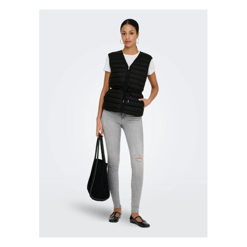 JDY Renee Quiltet Vest - Sort