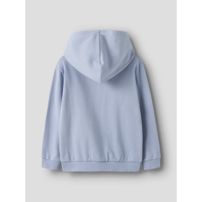 NAME IT Kids Diket langærmet sweat hoodie - Blue Fog