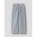 NAME IT Kids Rose Brede Hjerte Jeans - Light Blue Denim