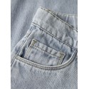 NAME IT Kids Rose Brede Hjerte Jeans - Light Blue Denim