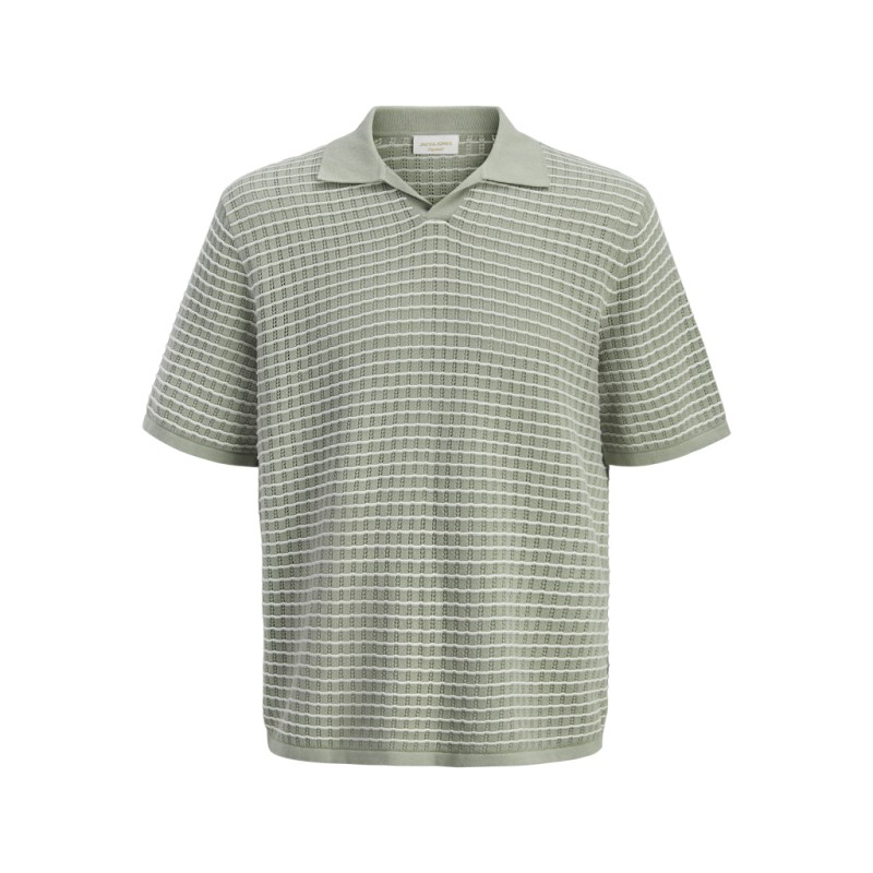 JACK & JONES Junior Tucket Split Hals Polo - Seagrass