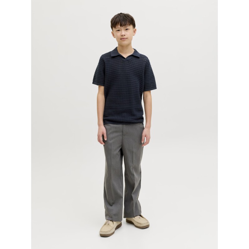 JACK & JONES Junior Tucket Split Hals Polo - Sky Captain