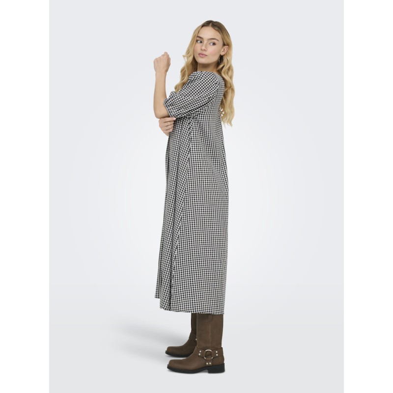 JDY Lucas 2/4 Ternet Midi Kjole - Sort