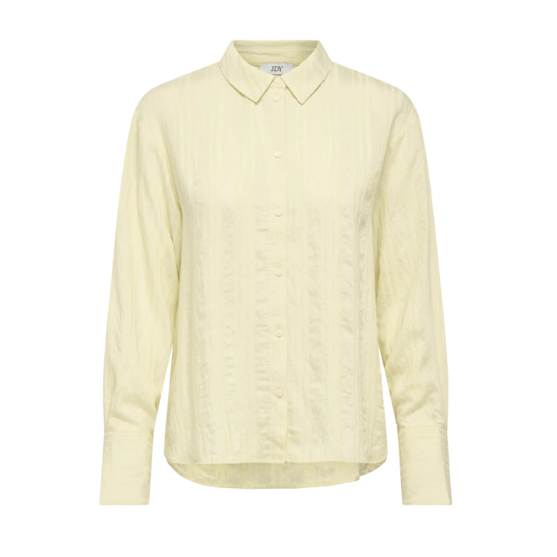 JDY Danny L/S Løs Skjorte - Double Cream