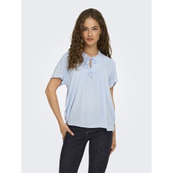 JDY Lima Life S/S Top - Kentucky Blue