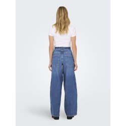 ONLY Tamy HW Barrel Denim - Medium Blue Denim