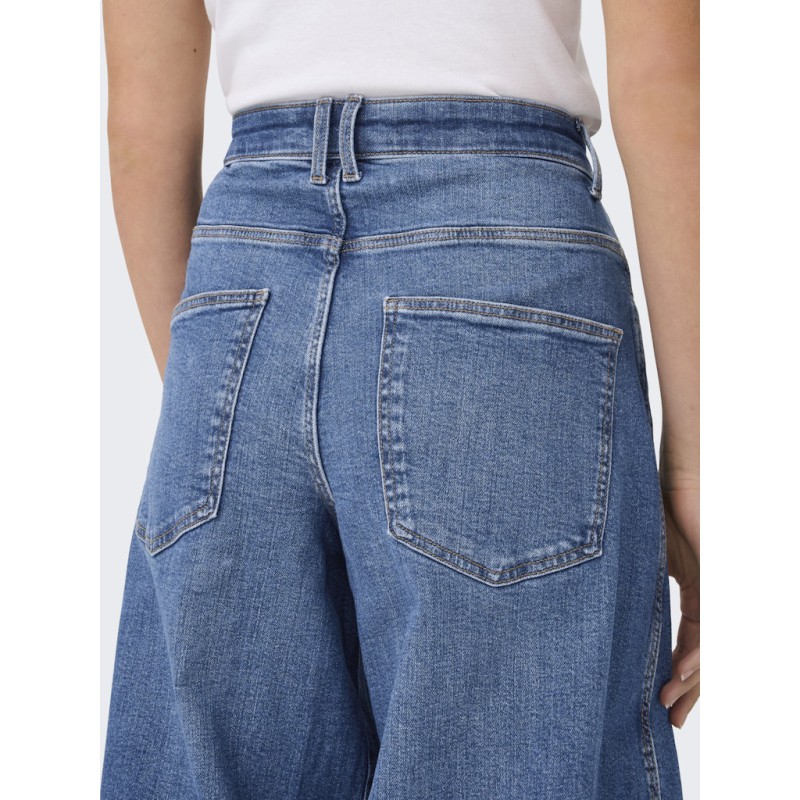 ONLY Tamy HW Barrel Denim - Medium Blue Denim