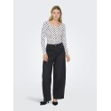 ONLY Tamy HW Barrel Denim - Washed Black