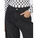 ONLY Tamy HW Barrel Denim - Washed Black