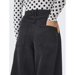 ONLY Tamy HW Barrel Denim - Washed Black