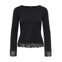 ONLY Live Love L/S Blonde Top - Sort