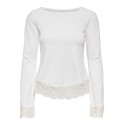 ONLY Live Love L/S Blonde Top - Cloud Dancer