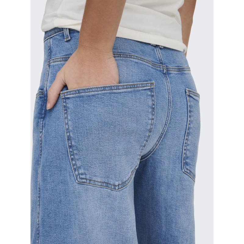 ONLY Tamy HW Barrel Denim - Light Blue Denim