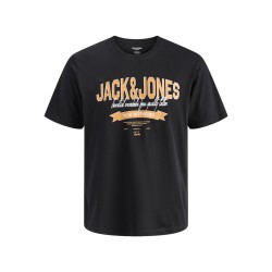 JACK & JONES PLUS Logo T-shirt - Sort