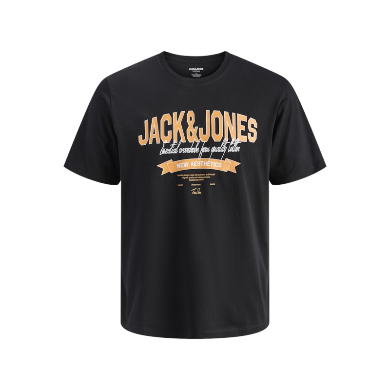 JACK & JONES PLUS Logo T-shirt - Sort