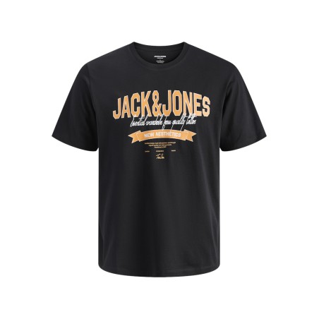 JACK & JONES PLUS Logo T-shirt - Sort