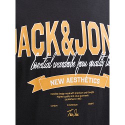 JACK & JONES PLUS Logo T-shirt - Sort