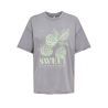 ONLY Kinna S/S Oversize T-shirt - Silver Sconce