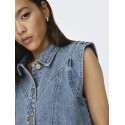 ONLY Kennedy Denim Vest - Medium Blue Denim