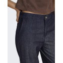 ONLY Ashby Straight Cropped Denim Jeans - Dark Blue Denim