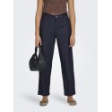 ONLY Ashby Straight Cropped Denim Jeans - Dark Blue Denim