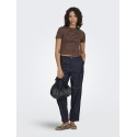 ONLY Ashby Straight Cropped Denim Jeans - Dark Blue Denim